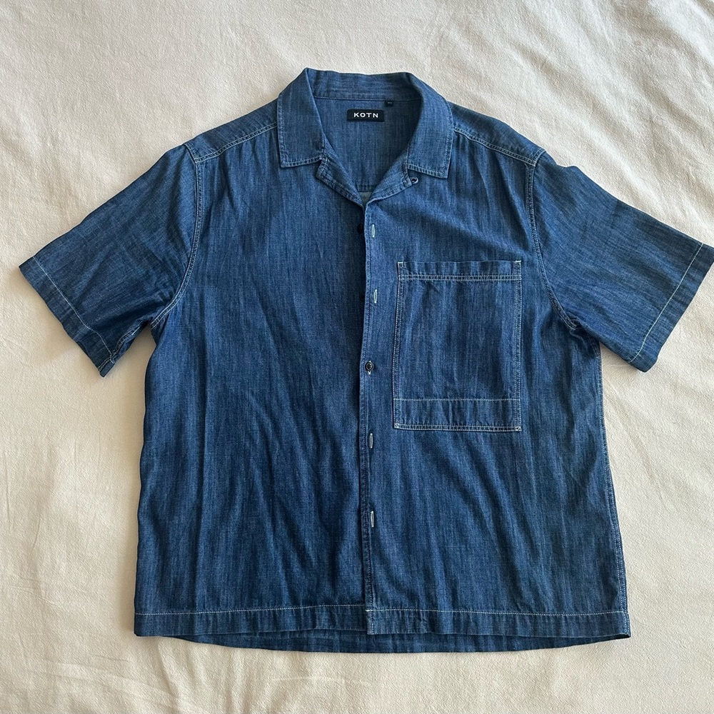 Kotn Chambray Camp Shirt